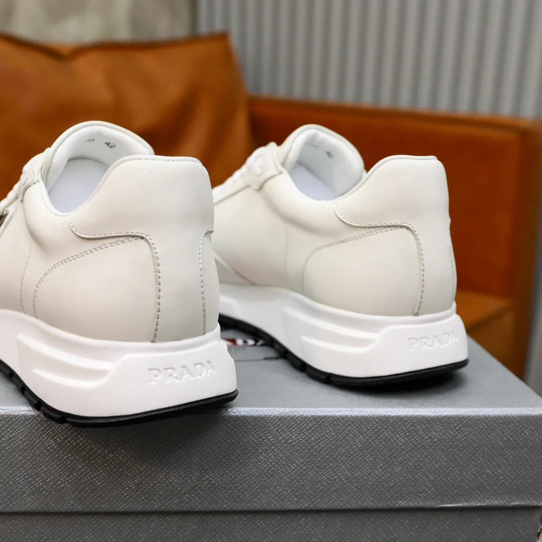 Men's shoes 💰600💰🙅‍♂️🙅‍♂️🙅‍♂️ [PRADA] Prada - High-end quality original order - Upper: Nappa calfskin, tumbled calfskin spliced stretch cloth surface, tongue high frequency brand logo - Lining: water-dyed cowhide - Outsole: ultra-light TPU foam rubber; two-color molded outsole -Ultra-high quality control and fine workmanship: outstanding (high-end, extravagance, grade) -Size: 38-44 (45 can be customized)